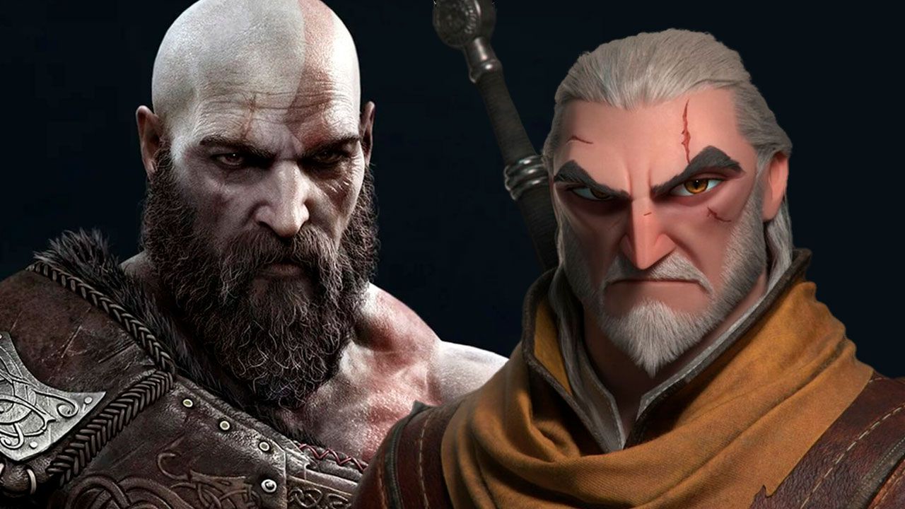 Geralt-de-Rívia-e-Kratos-em-pixal