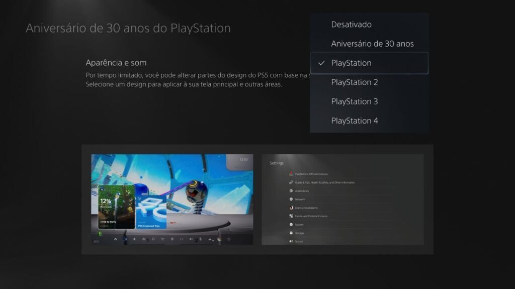 playstation atualizacao aniversario 3